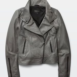 Mackage Kenya Lambskin Jacket in Ash, Size Large